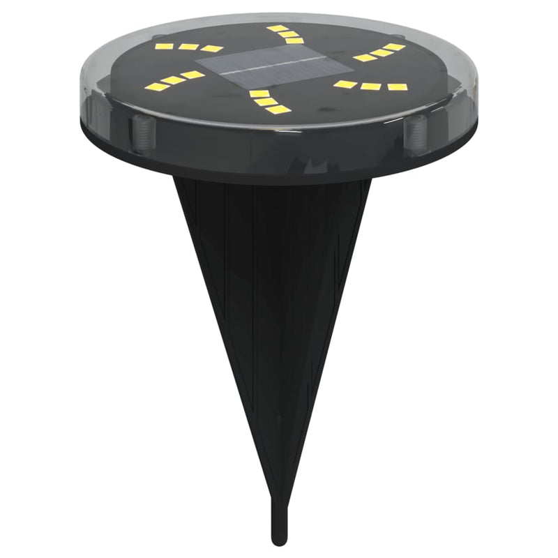 vidaXL 12 db meleg fehér napelemes kültéri talajlámpa tüskével