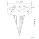 vidaXL 12 db meleg fehér napelemes kültéri talajlámpa tüskével