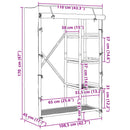 vidaXL bambusz ruhásszekrény 110 x 45 x 170 cm