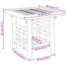 vidaXL bambusz kisasztal 45 x 45 x 45 cm