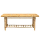 vidaXL bambusz dohányzóasztal 110x55x45 cm