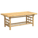 vidaXL bambusz dohányzóasztal 110x55x45 cm
