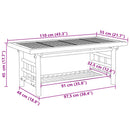 vidaXL bambusz dohányzóasztal 110x55x45 cm