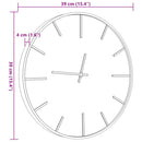 vidaXL barna vas és szerelt fa falióra Ø35 cm