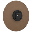 vidaXL barna falióra világító óramutatókkal és órajelzőkkel Ø30 cm