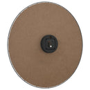 vidaXL sárga és fekete szerelt fa falióra Ø50 cm