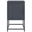 vidaXL antracitszürke acél éjjeliszekrény 36x39x60,5 cm