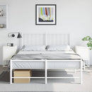 vidaXL 2 db fehér acél éjjeliszekrény 36x39x60,5 cm