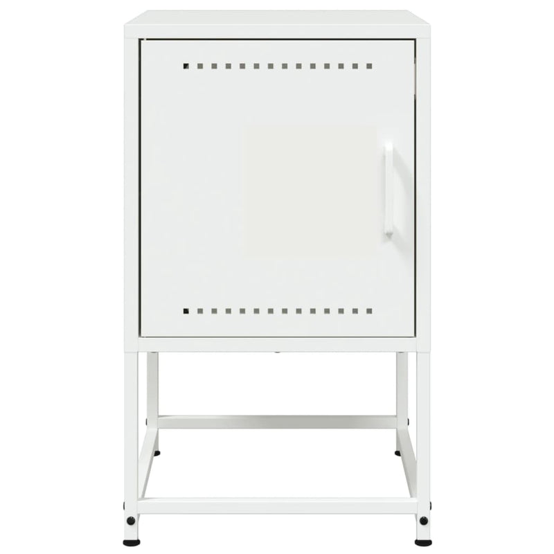 vidaXL 2 db fehér acél éjjeliszekrény 36x39x60,5 cm