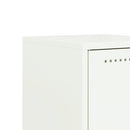 vidaXL 2 db fehér acél éjjeliszekrény 36x39x60,5 cm