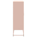 vidaXL rózsaszín acél magasszekrény 68,5 x 38,5 x 123,5 cm