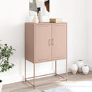 vidaXL rózsaszín acél magasszekrény 68,5 x 38,5 x 107 cm