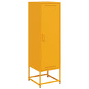 vidaXL mustársárga acél tálalószekrény 36 x 39 x 123 cm