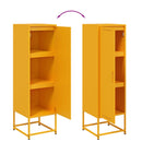 vidaXL mustársárga acél tálalószekrény 36 x 39 x 123 cm