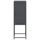 vidaXL antracitszürke acél magasszekrény 36 x 39 x 107 cm