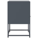 vidaXL antracitszürke acél éjjeliszekrény 36x39x60,5 cm