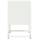 vidaXL 2 db fehér acél éjjeliszekrény 36x39x60,5 cm