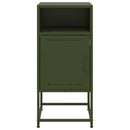 vidaXL olívazöld acél éjjeliszekrény 36 x 39 x 78 cm