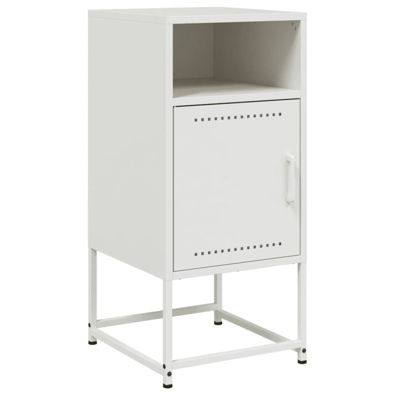 vidaXL 2 db fehér acél éjjeliszekrény 36 x 39 x 78 cm