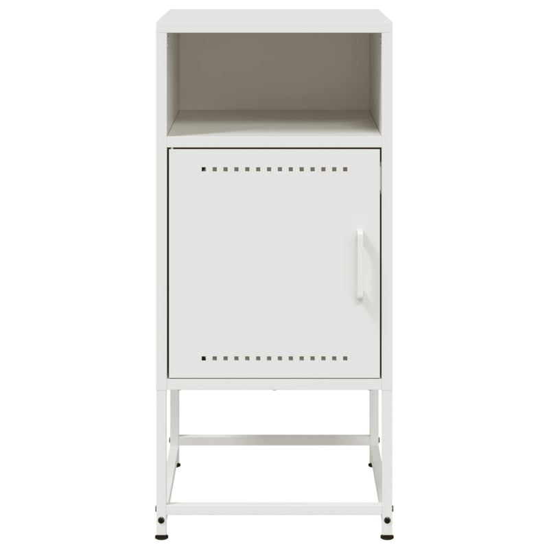 vidaXL 2 db fehér acél éjjeliszekrény 36 x 39 x 78 cm