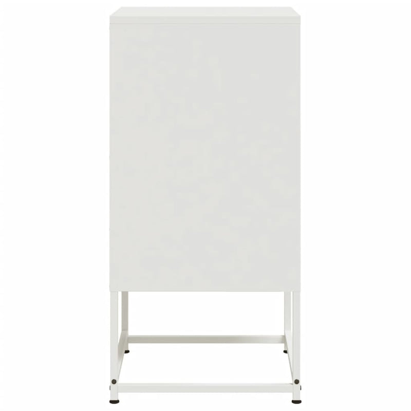 vidaXL 2 db fehér acél éjjeliszekrény 36 x 39 x 78 cm