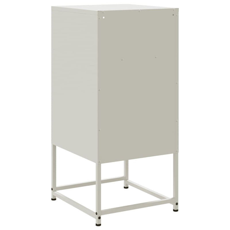 vidaXL 2 db fehér acél éjjeliszekrény 36 x 39 x 78 cm