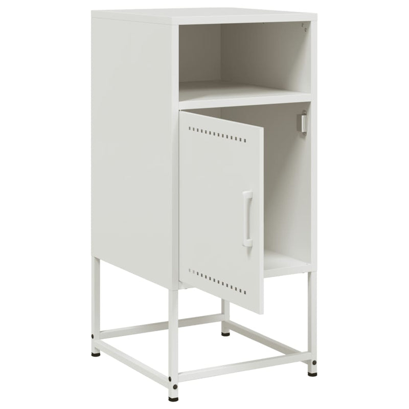 vidaXL 2 db fehér acél éjjeliszekrény 36 x 39 x 78 cm