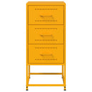 vidaXL mustársárga acél éjjeliszekrény 36 x 39 x 78 cm