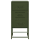 vidaXL olívazöld acél éjjeliszekrény 36 x 39 x 78 cm