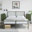 vidaXL 2 db olívazöld acél éjjeliszekrény 36 x 39 x 78 cm