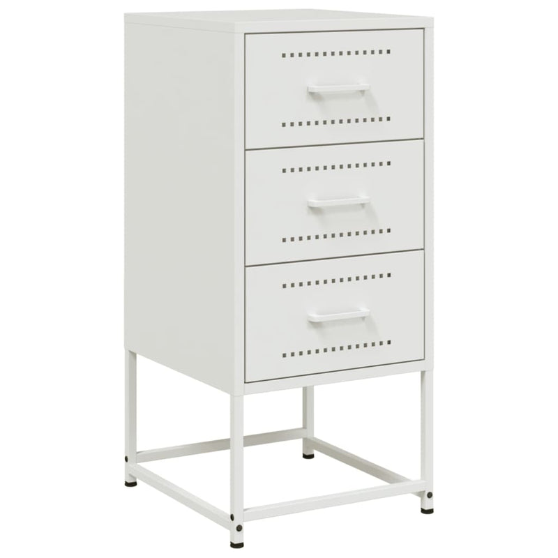 vidaXL 2 db fehér acél éjjeliszekrény 36 x 39 x 78 cm