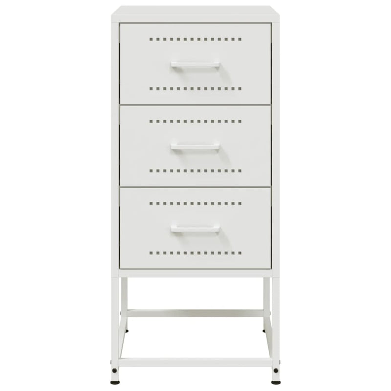 vidaXL 2 db fehér acél éjjeliszekrény 36 x 39 x 78 cm