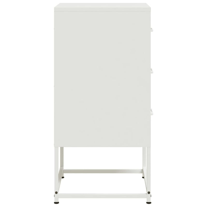 vidaXL 2 db fehér acél éjjeliszekrény 36 x 39 x 78 cm