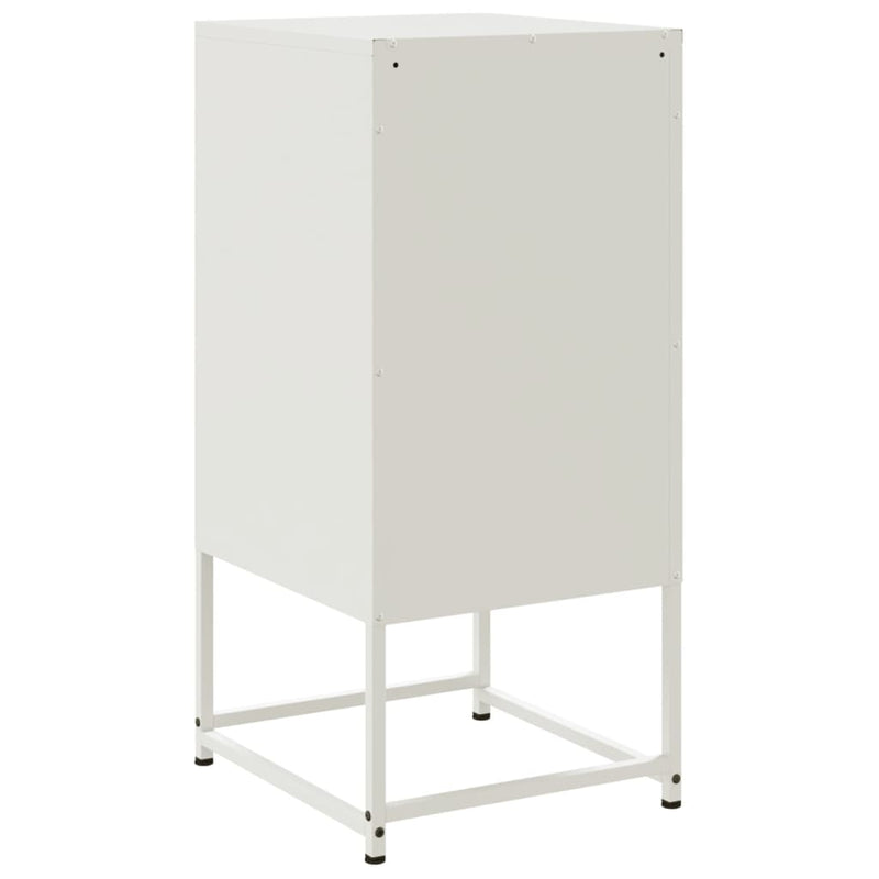 vidaXL 2 db fehér acél éjjeliszekrény 36 x 39 x 78 cm