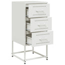 vidaXL 2 db fehér acél éjjeliszekrény 36 x 39 x 78 cm