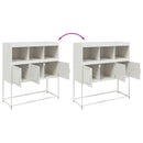 vidaXL fehér acél tálalószekrény 100,5 x 39 x 107 cm