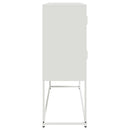 vidaXL fehér acél tálalószekrény 100,5 x 39 x 107 cm