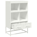 vidaXL fehér acél magasszekrény 68x39x111,5 cm