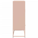 vidaXL rózsaszín acél magasszekrény 68x39x111,5 cm