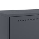 vidaXL antracitszürke acél magasszekrény 68x39x111,5 cm