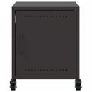 vidaXL fekete acél éjjeliszekrény 36 x 39 x 43,5 cm