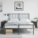 vidaXL 2 db fekete acél éjjeliszekrény 36x39x43,5 cm