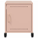 vidaXL 2 db rózsaszín acél éjjeliszekrény 36x39x43,5 cm