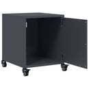 vidaXL antracitszürke acél éjjeliszekrény 36x39x43,5 cm