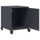 vidaXL 2 db antracitszürke acél éjjeliszekrény 36x39x43,5 cm