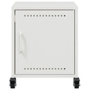 vidaXL 2 db fehér acél éjjeliszekrény 36x39x43,5 cm