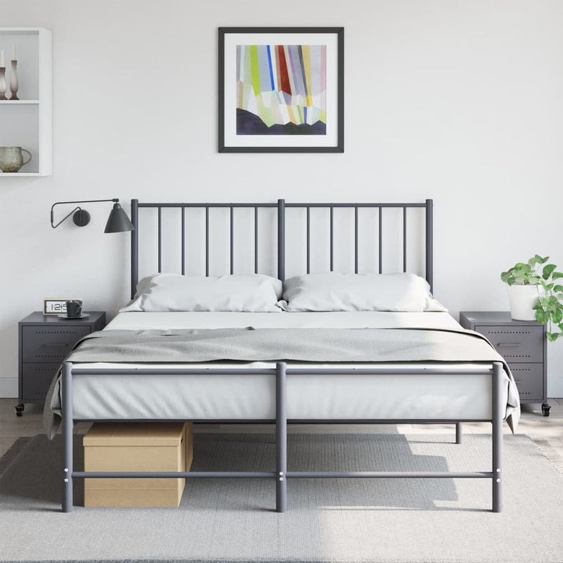 vidaXL 2 db antracitszürke acél éjjeliszekrény 36x39x43,5 cm