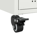 vidaXL fehér acél tálalószekrény 68x39x72 cm