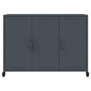 vidaXL antracitszürke acél tálalószekrény 100,5 x 39 x 72 cm