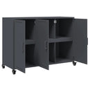 vidaXL antracitszürke acél tálalószekrény 100,5 x 39 x 72 cm